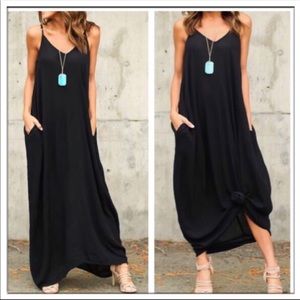 Boutique oversized pocket midi dress sz L